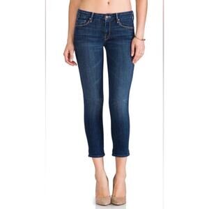 MOTHER The Looker Crop Mid-Rise Skinny Crop Jeans Sz 27